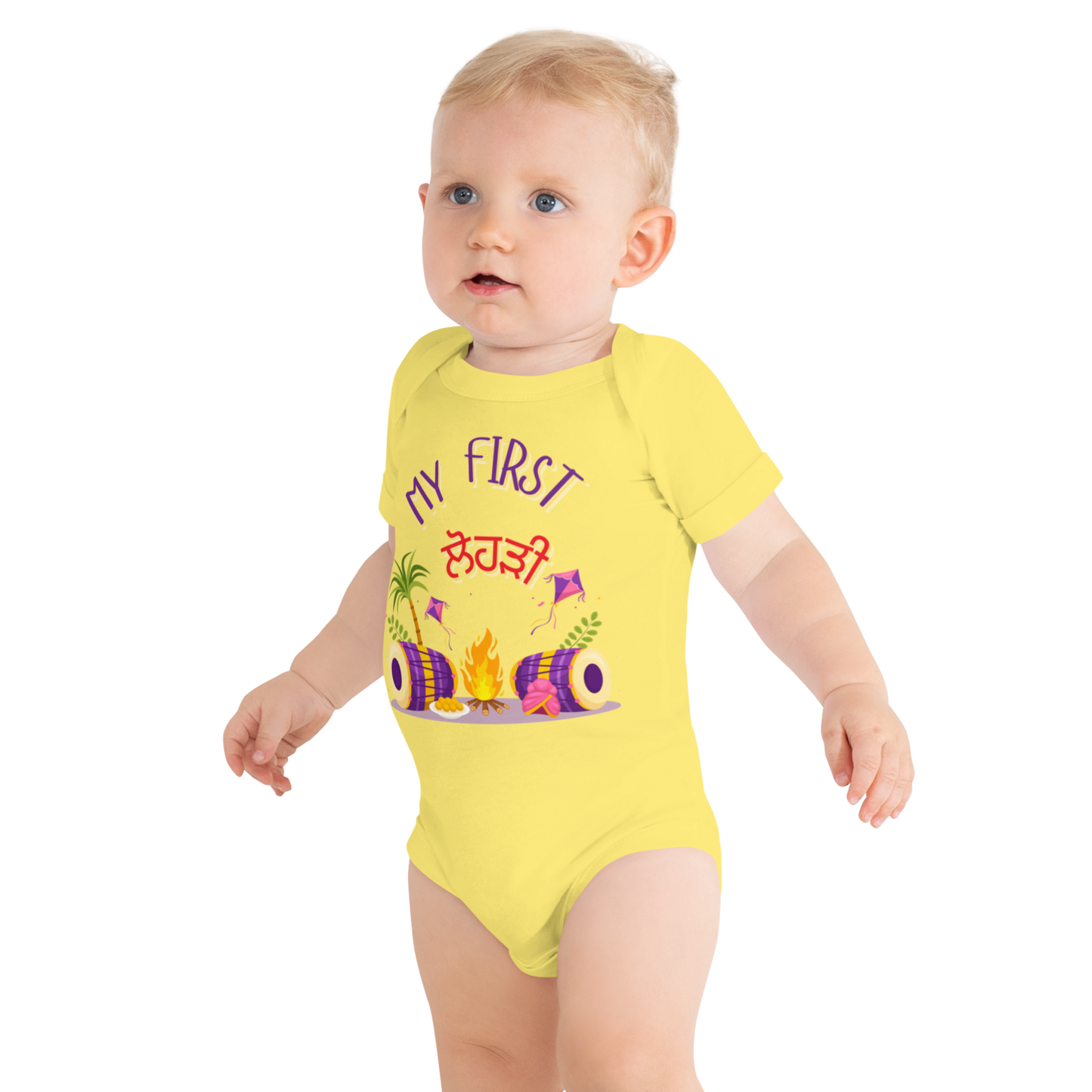 First lohri (Baby short sleeve one piece)