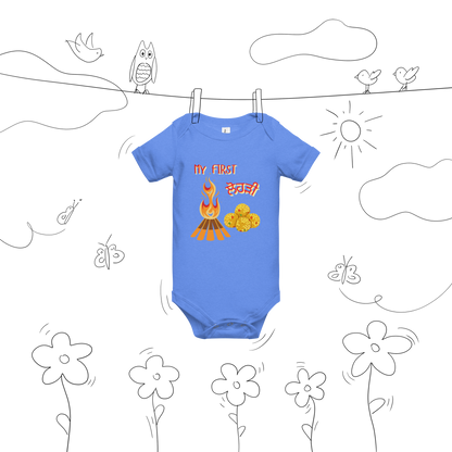 First Lohri(Baby short sleeve one piece)